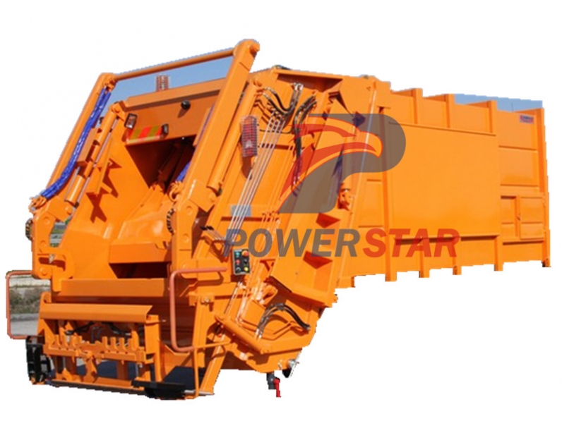 Refuse compactor truck up structure