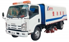 camion de balayage des déchets routiers isuzu
