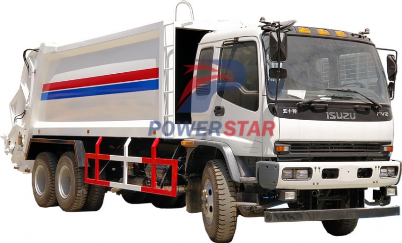 haiti Garbage compactor recyling truck Isuzu for sale