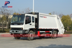 Camion compacteur à déchets isuzu camion compacteur à ordures industrielles