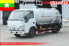 camion à vide d'égout isuzu camion de nettoyage à vide