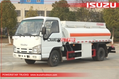 isuzu camion-citerne de carburant pour la livraison d'huile diesel légère