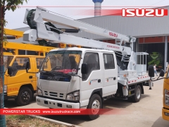 équipement de levage isuzu de camion seau télescopique de 14m de meilleur fournisseur chinois