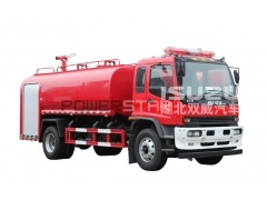 Isuzu fvr ftr réservoir d'eau chauffe camion camion de camion de sauvetage camion de pompiers