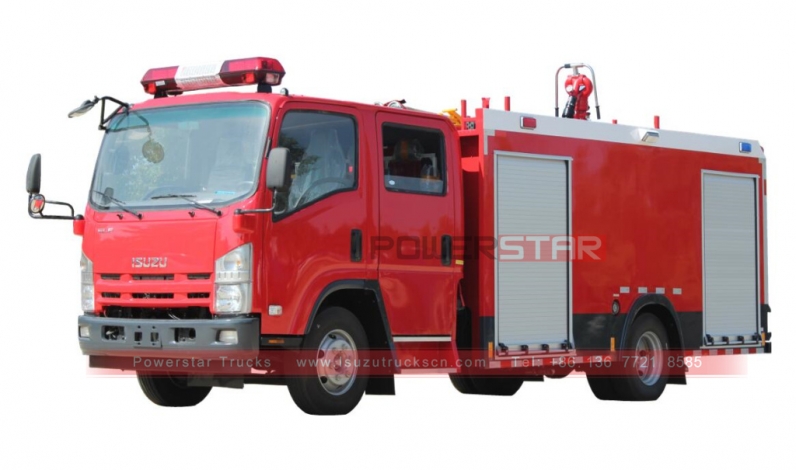 Industrial fire fighting truck ISUZU Fire Fighting Tanker