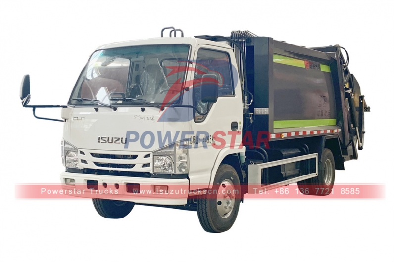 New ISUZU 4x2 japan bins garbage compactor trucks sanitation truck
