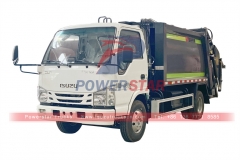nouveau ISUZU 4x2 japan bins compacteur de déchets camions camion d'assainissement