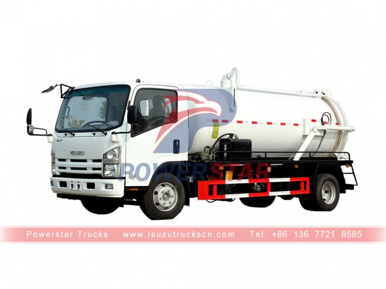 ISUZU 700P vacuum tank truck septic tank truck gully emptier on sale