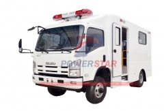 Isuzu militaire 4x4 toutes roues motrices sauvetage d'urgence transport de patients hôpital mobile ambulance camion