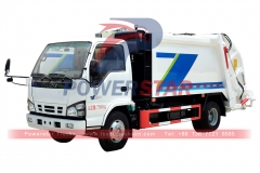 Refuse compressed collection garbage truck Isuzu 6cbm garbage compactor truck