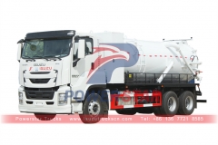 ISUZU GIGA 6 × 4 vidange de ravin de camion d'eaux usées sous vide avec pompe italie MORO PM110W
