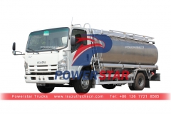 Camion de carburant en acier inoxydable ISUZU ELF 700P pour les philippines
