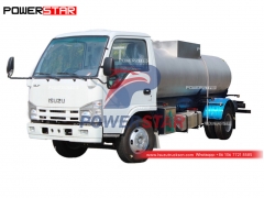 Camion à eau en acier inoxydable ISUZU ELF 100P 4CBM pour Djibouti
