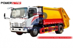 vente chaude ISUZU 8CBM camion de collecte de déchets compressé au meilleur prix
