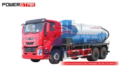 prix d'usine ISUZU GIGA 20000 litres camion de dragage d'égout à vendre
