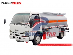 Camion-citerne à huile ISUZU 100P 98HP 4000L exporté aux Philippines
