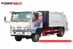 Philippines ISUZU 4 × 4 AWD 8CBM camion de compression des déchets à vendre
