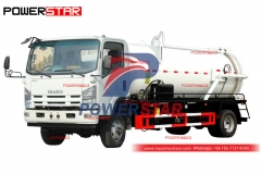 ISUZU ELF 700P 4 × 4 camion d'aspiration sous vide tout-terrain à vendre

