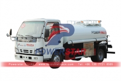 Camion de pulvérisation d'eau en acier inoxydable ISUZU 6 roues pour les Philippines