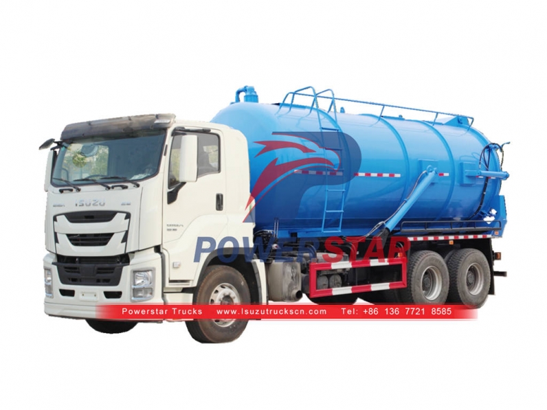 Durable ISUZU GIGA sewer vacuum truck on sale