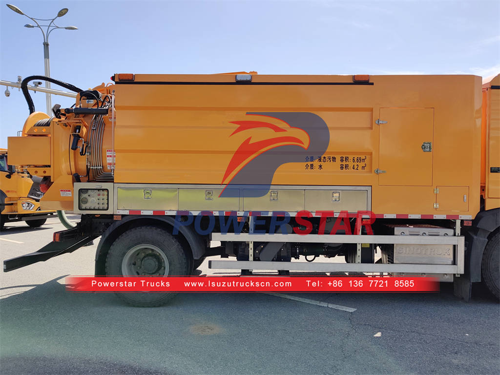 Custom-made ISUZU GIGA combination sewer cleaning truck