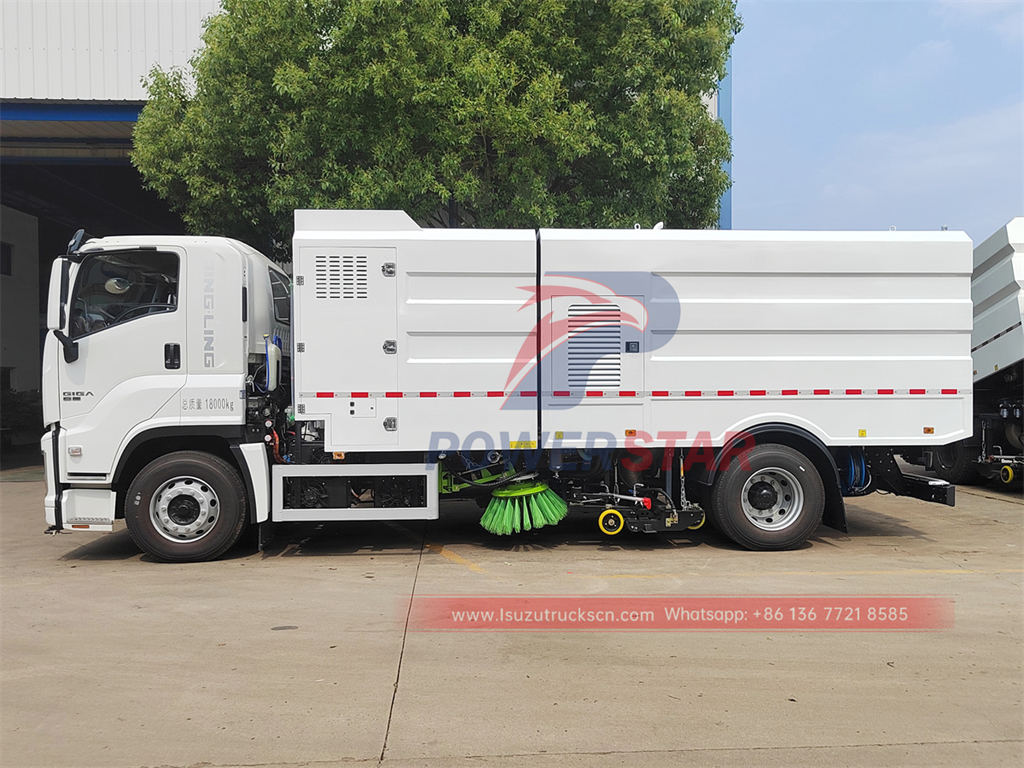 ISUZU GIGA 14000 liters road sweeper truck