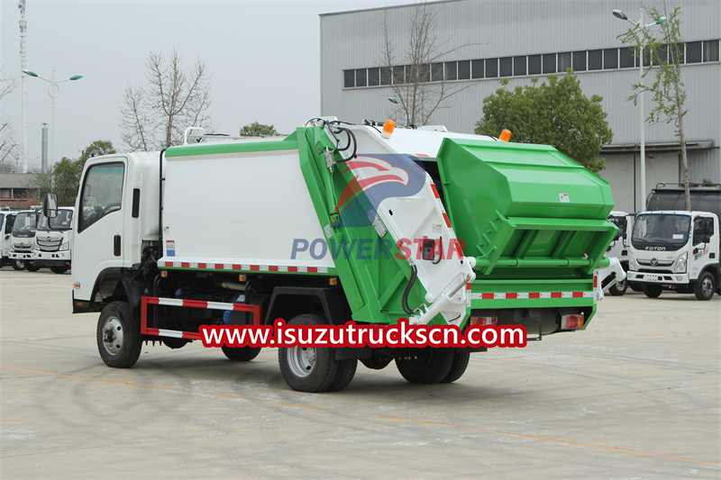 isuzu 5 cbm rubbish compactor truck
