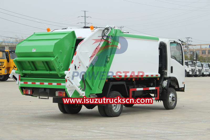 Isuzu NKR truck trash compactor truck for sale
