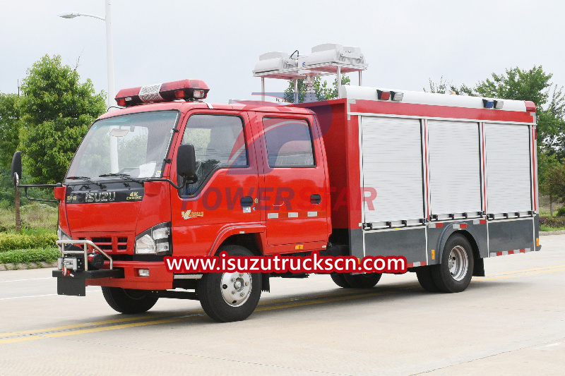 Isuzu NKR emergency lighting rescue fire fighting engine truck