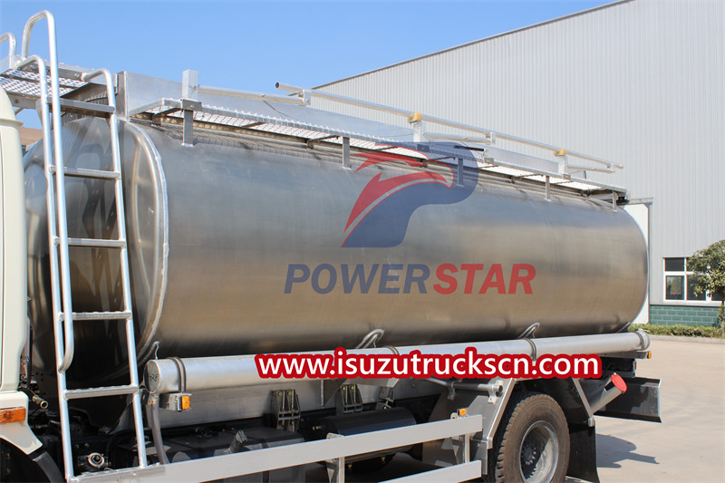 ISUZU stainless steel fuel bowser for sale