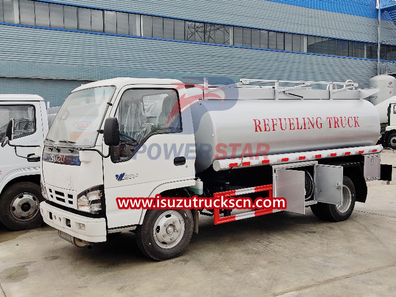 Top Isuzu NKR 5CBM mobile refueling trucks for sale