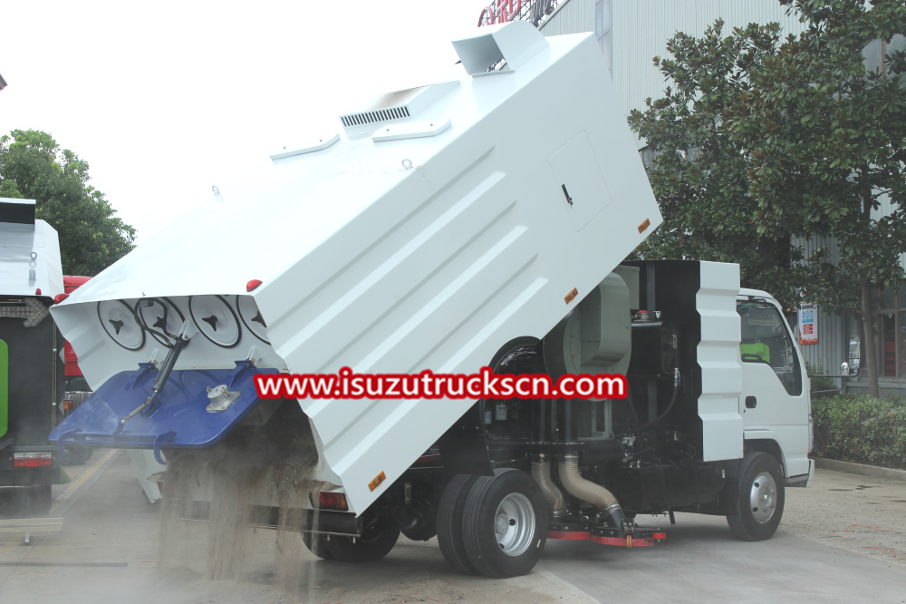 Isuzu Pure Vacuum Sweeping Truck for cement factory