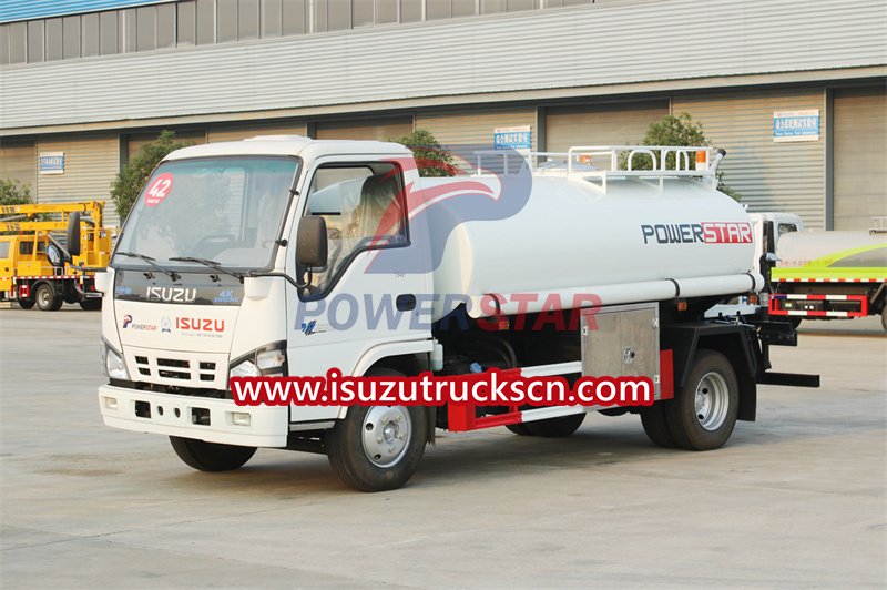 Isuzu water bowser drinking water tank truck for sale