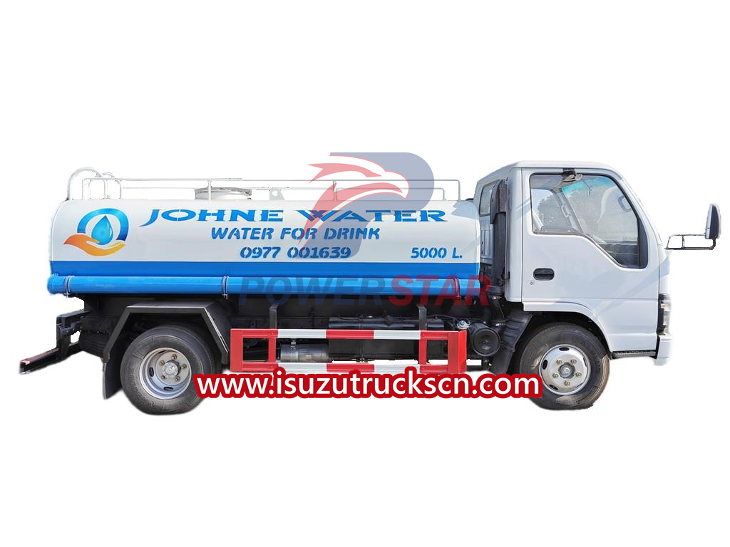 Isuzu drinking water bowser trucks for hire near me