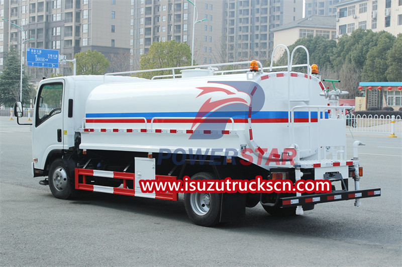 ISUZU 8000 liters stainless steel water tanker for sale