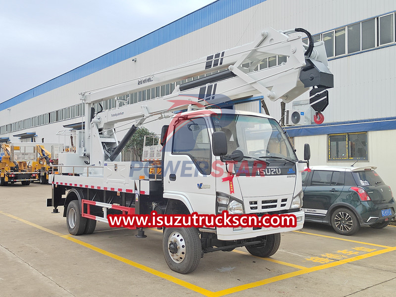 Isuzu NKR 120HP 4x4 offroad 4WD aerial platform truck
