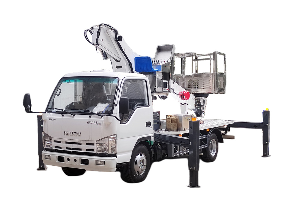 Isuzu chassis brand 20m 22m 24m Telescopic Boom Platform Truck Aerial Bucket Truck