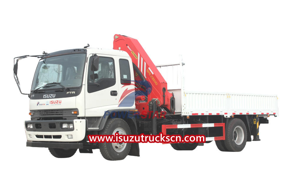 Isuzu self loader palfinger crane boom truck