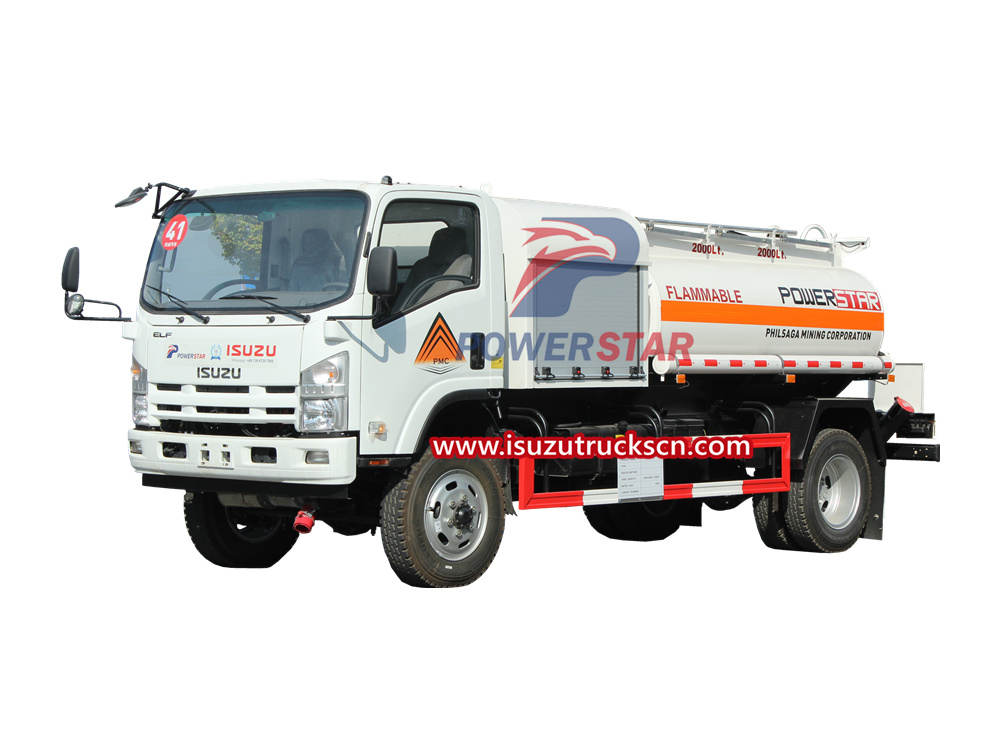 Isuzu off road Diesel/Gasoline Delivery Tanker truck