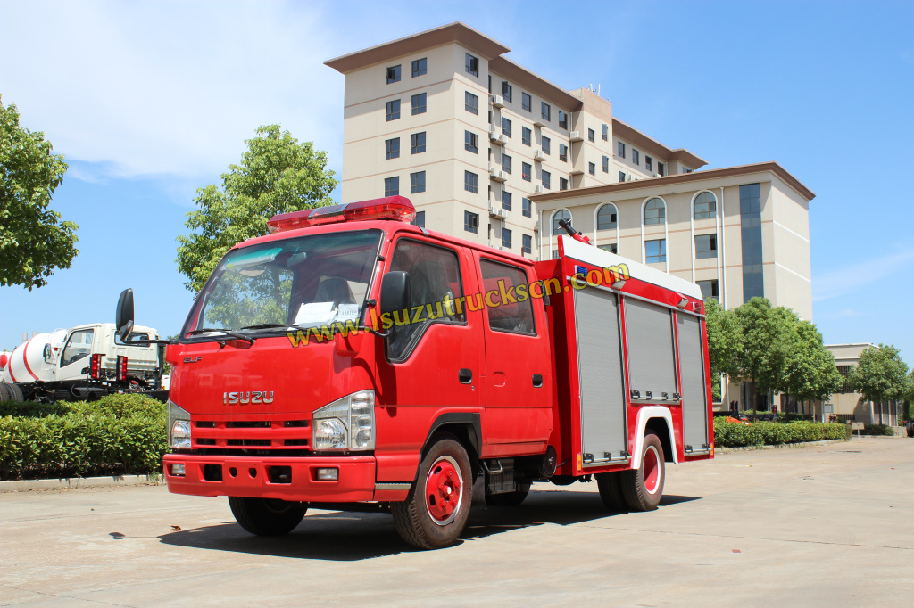 100 % prix usine 3tons Isuzu camion de pompier pour la Syrie