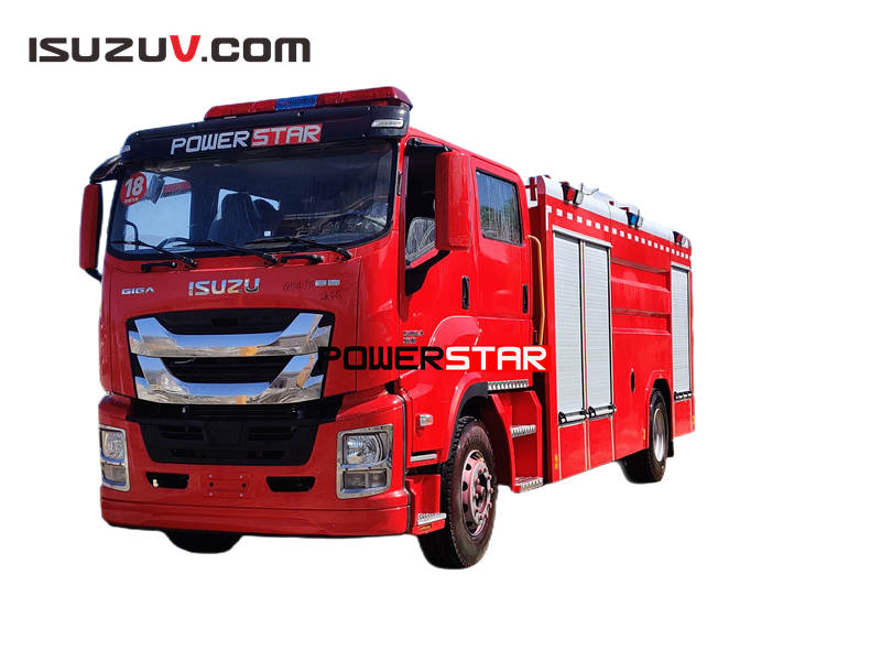Fournisseur philippin de camion de lutte contre l'incendie de moteur d'isuzu giga 6UZ1-TCG50
