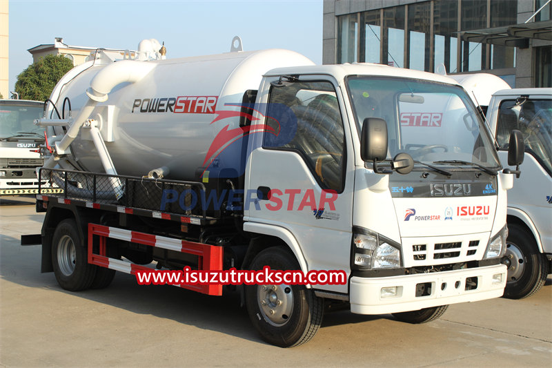 Général 6 étapes sur la production en usine du camion pompe à vide isuzu