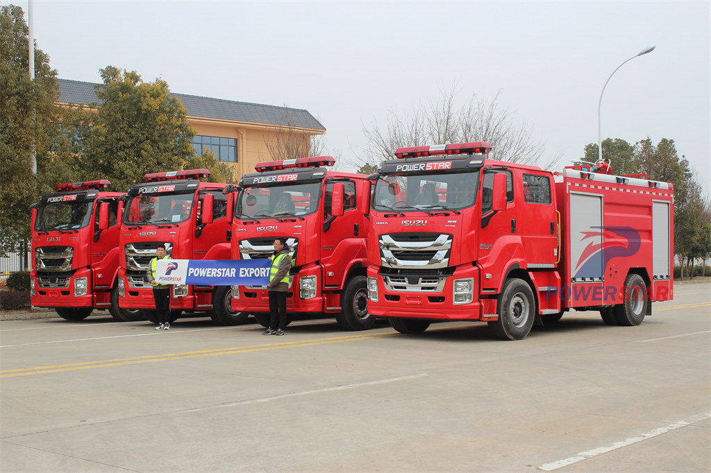 Philippine 4 unités Isuzu GIGA camion-pompe de sauvetage pour camion de pompier lourd