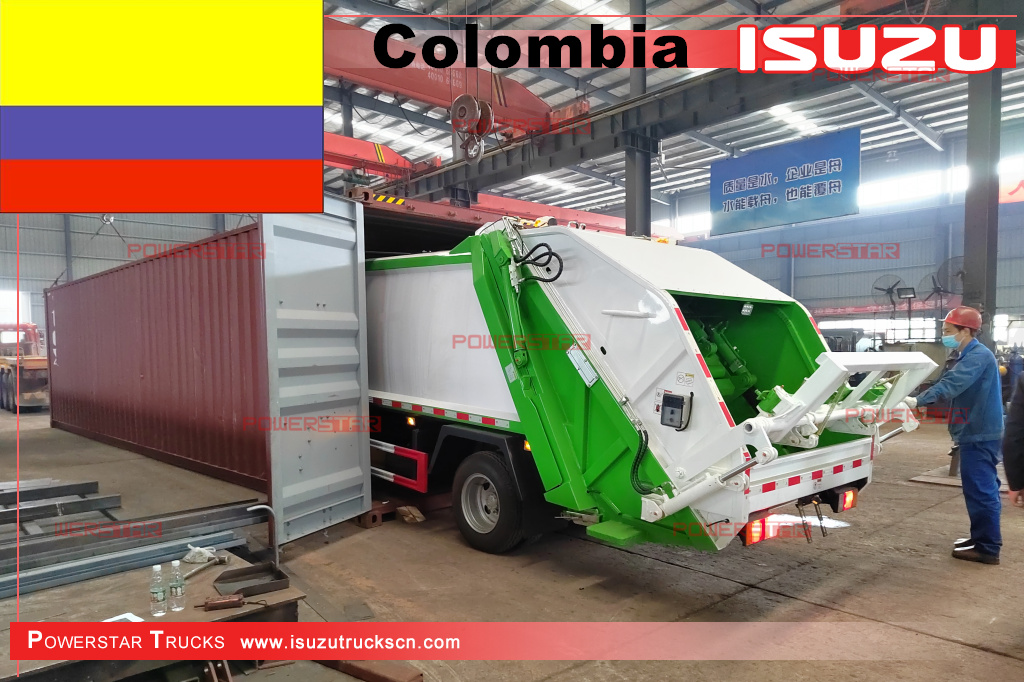 Colombie - 2 unités ISUZU NPR Camion compacteur de déchets
