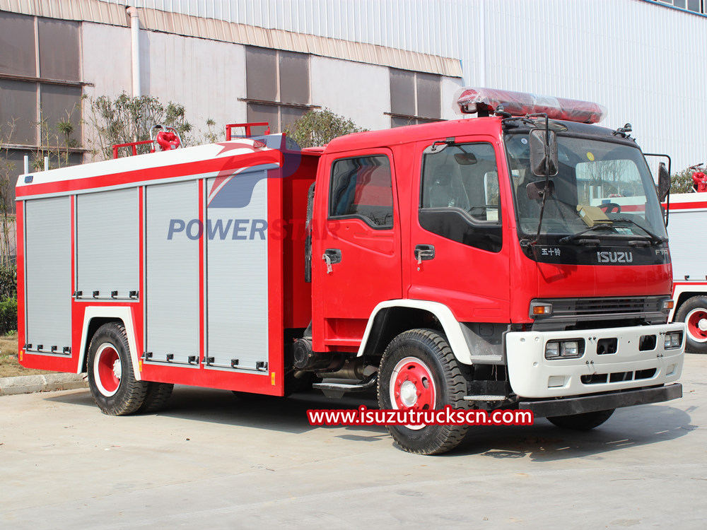 Performances et adaptabilité des pompes à incendie des camions de pompiers ISUZU
    