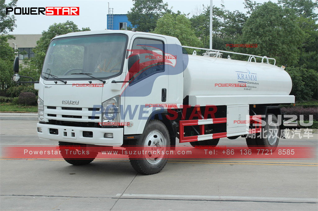 Exportation de camion d'eau potable ISUZU 9000L Manuel d'utilisation d'Antigua-et-Barbuda
