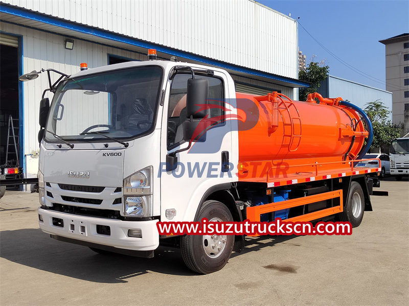 Spécifications et dessin de la pompe à vide XD-420 de pompe à vide de camion-citerne aspirateur d'Isuzu Sewage