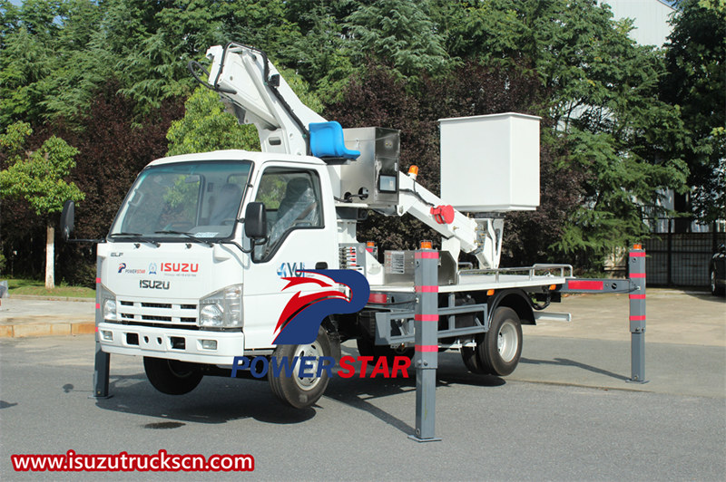 Manuel du camion à plate-forme aérienne droite Isuzu NKR 20m