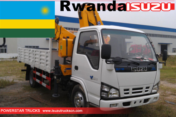 rwanda - 1 unité isuzu knuckle boom camion grue xcmg