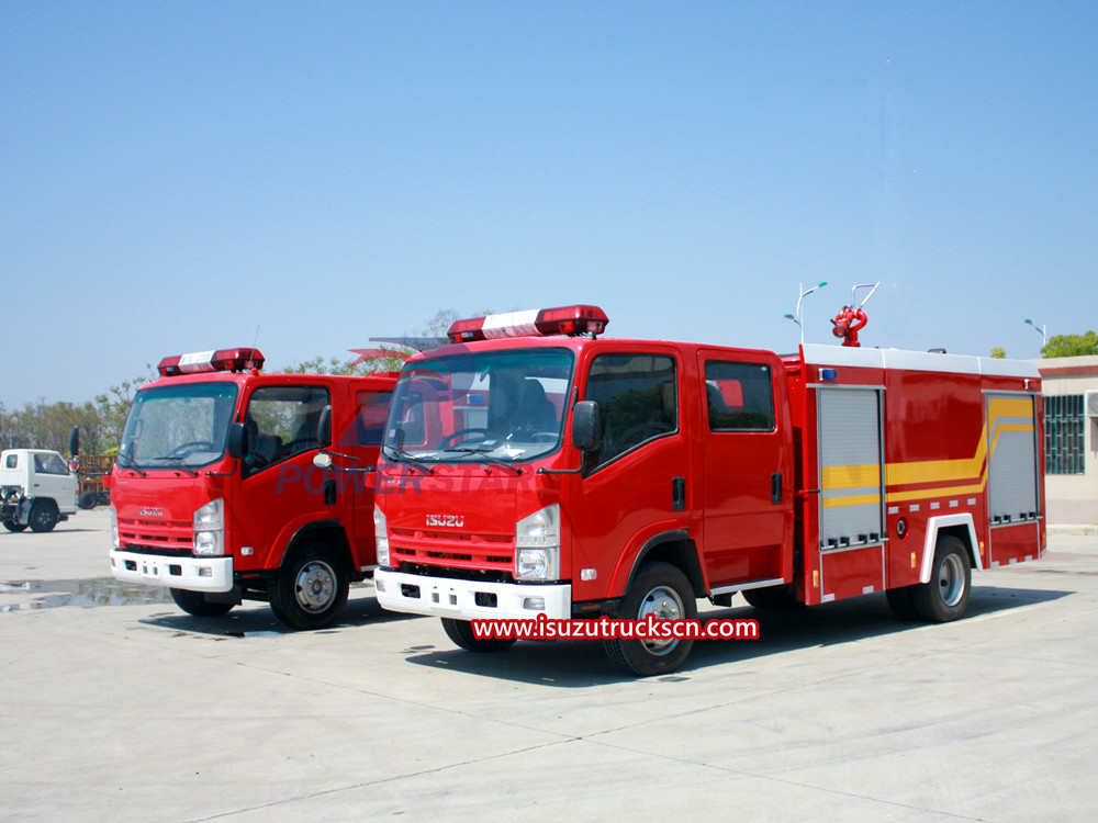La structure, la fonction et l'utilisation du camion de pompiers ISUZU
    